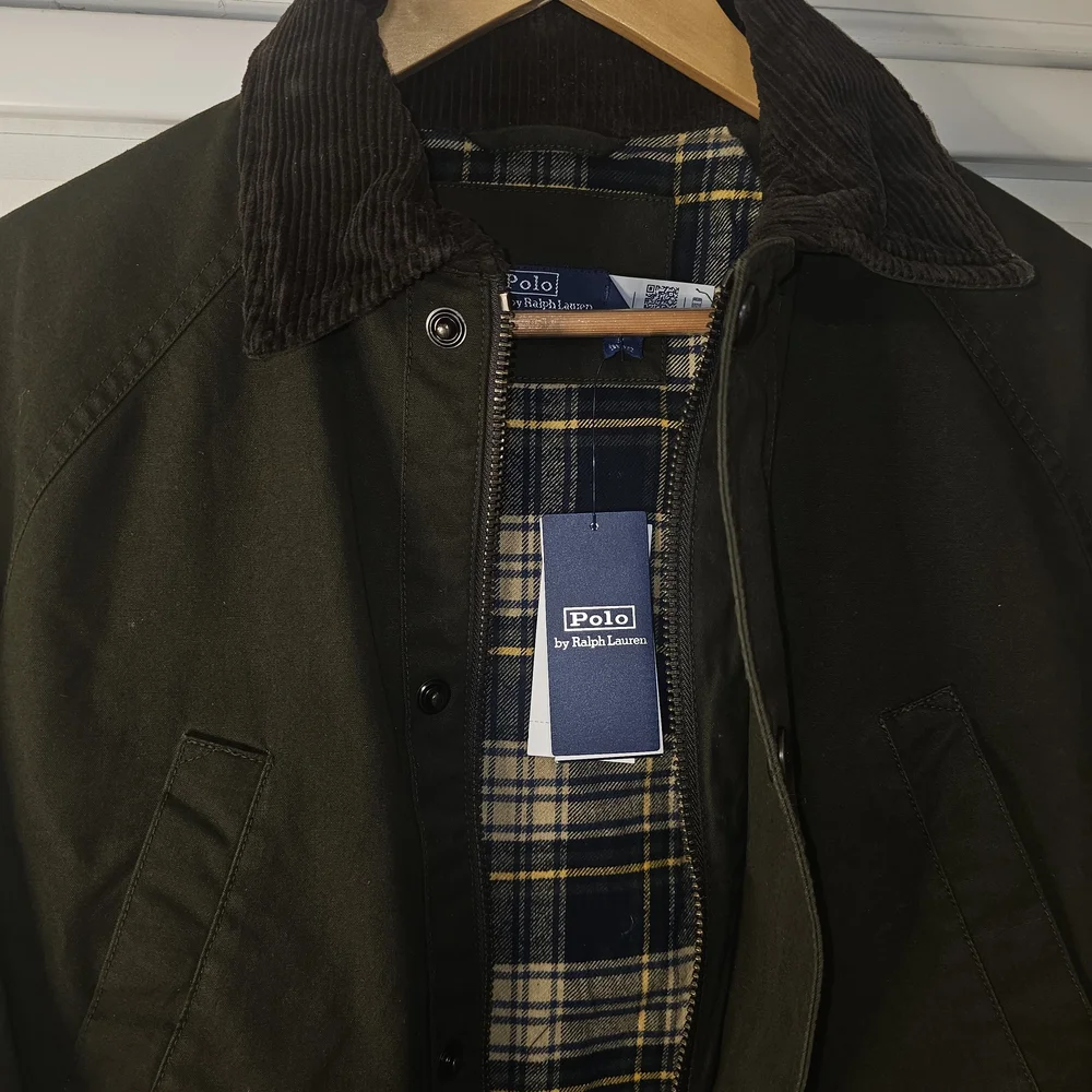 SOLD - Polo by Ralph Lauren Dark Green Trench Coat (?Small) - Picture 4 of 5